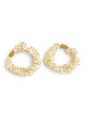Satin rhinestone scrunchie
