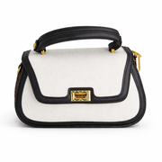 Samira Handbag - White & Black