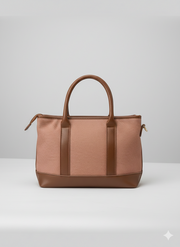 Daisy Top Handbag - Red Brown