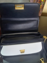 Samira Handbag - White & Black