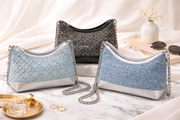 Sienna Denim Handbag - Dark blue