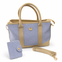 Daisy Handbag - Blue incl Card Holder