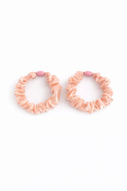 Satin rhinestone scrunchie