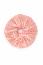 satin Vanessa pearl scrunchie