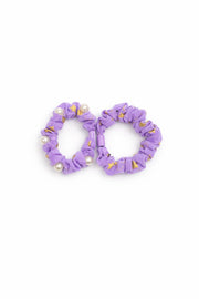 Pearl gold scrunchies