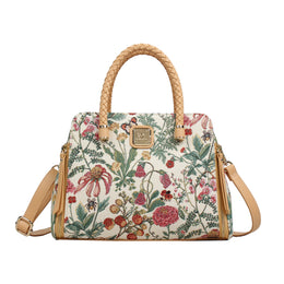 Henney Bear Handbags H-336 Floral Summer Beige