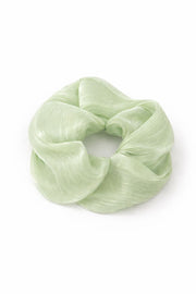 Satin Vanessa Green Scrunchie
