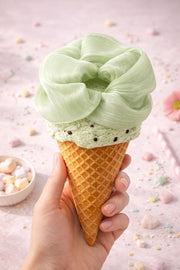 Satin Vanessa Green Scrunchie