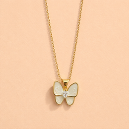 Butterfly Beaut Necklace White