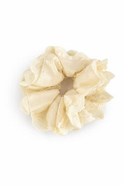 Cream lace scrunchie
