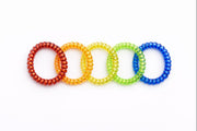 Coil wire hair tie - 5 Pack