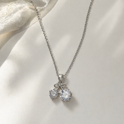 Blair Bow Silver Necklace