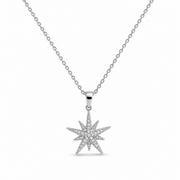 Mystical Star Silver Necklace