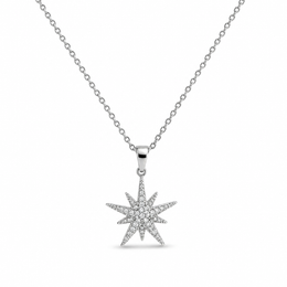 Mystical Star Silver Necklace