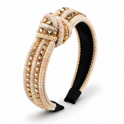 Nude Knot Rhinestone headband