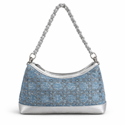 Sienna Denim Handbag - Dark blue