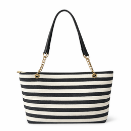 Vicky Casual Canvas  Bag - Black