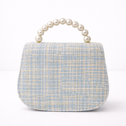 Arabella Mini Bow Handbag - Blue