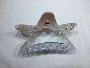 Star Claw Clip - Gold Streaks