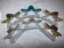Star Claw Clip - Gold Streaks