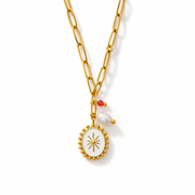 Serenity Gold Charm Necklace