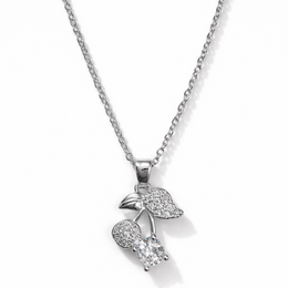 Silver Cherry Necklace